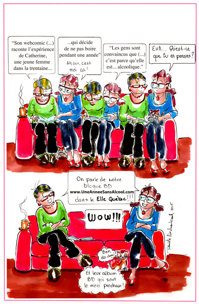 Mon webcomic, ton journal et le magazine Elle Québec. (2). Danièle Archambault